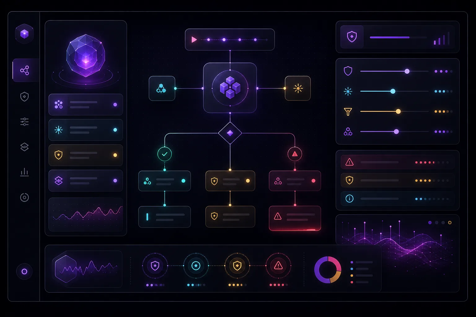 Agent design and guardrails interface